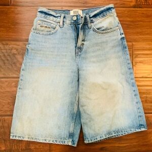 BDG Faded Blue Denim Long Shorts